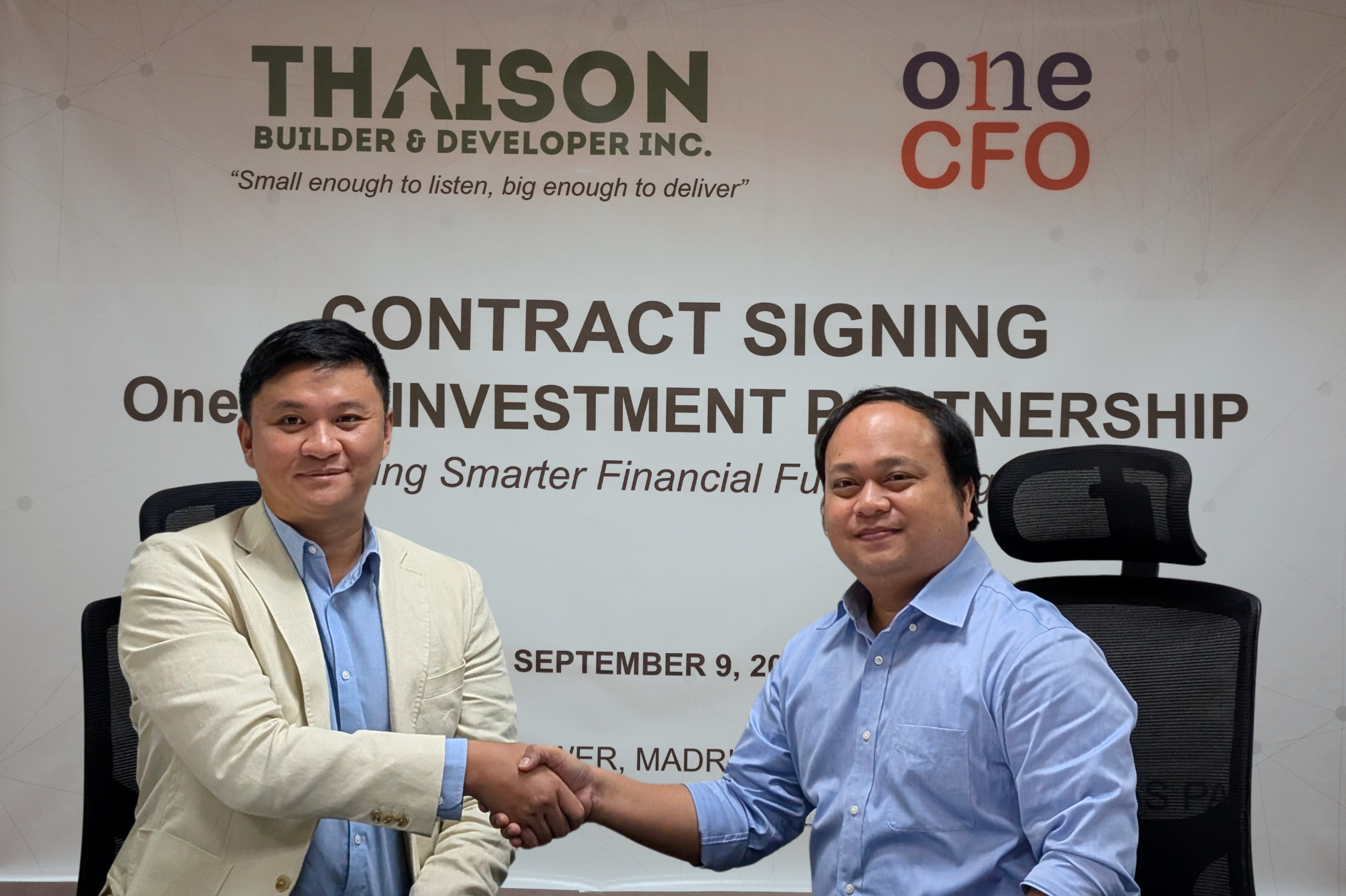 Thaison Builder Invests in OneCFO, Turning Client Partnership into Strategic Growth Collaboration
